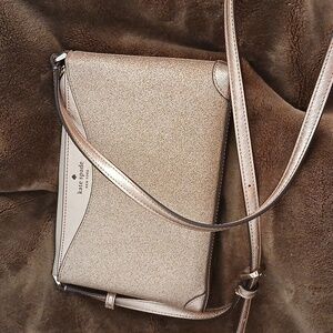 Kate Spade Glitter Crossbody Bag - rose Gold